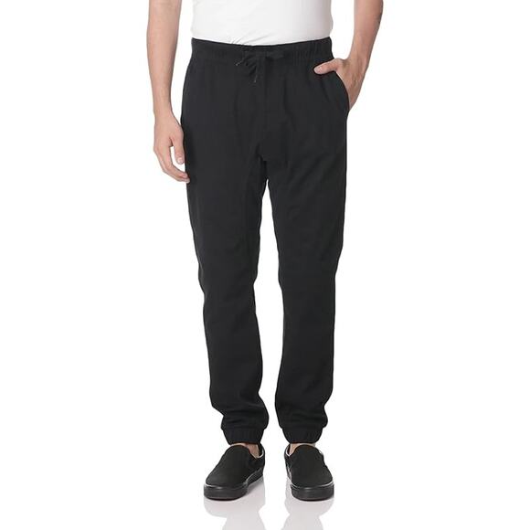 SOUTHPOLE Men's Stretch Twill Casual Jogger Pants Size 5XB In Black - Picture 2 of 12